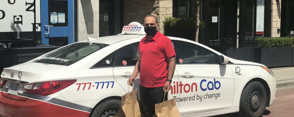 Hamilton Cab Driver Delivering Groceries